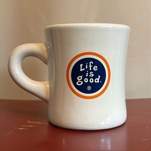 Life is good Dier mug classic logo off-white